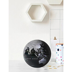 Magneticland Globe Terre auto-rotatif Noir et Argent (diam 14 cm)