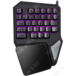 Tech Discount TD® Clavier de Gaming à Une Main USB Filaire - Clavier Gamer E-Sport 29 Touches rétroéclairé LED - accessoire de jeux PC