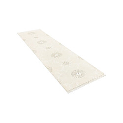 Vidal Tapis de couloir en laine 297x79 beige Darya