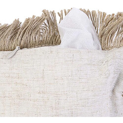 Acheter The Home Deco Factory Coussin design bord de mer en jute avec franges - 40x40cm - Beige