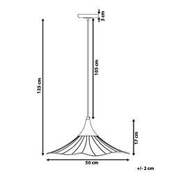 Avis Beliani Lampe suspension MAZARO Métal Noir