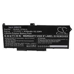 vhbw Batterie compatible avec Dell Latitude 15 5520, 15 5520 39V1H, 15 5520 FPKNM ordinateur portable (4100mAh, 15,2V, Li-polymère)