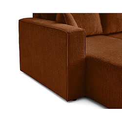 Acheter Bestmobilier Topaze - canapé d'angle réversible - 4 places - convertible avec coffre - en tissu velours relief