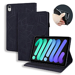 Etui en PU avec support et porte-cartes noir pour votre Apple iPad mini (2021)/mini 6