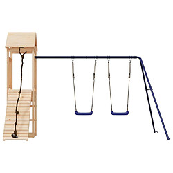 Acheter Maison Chic Aire de jeux d'extérieur | Maisonnette de jeu | Maison pour enfants bois de pin massif -GKD74003