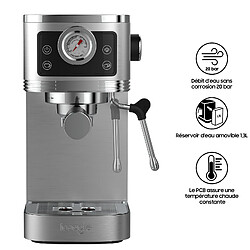 iceagle Machine à Expresso avec Buse à Mousse de lait CM1660B 1350W, 20 Bar Pression de l'espresso pas cher