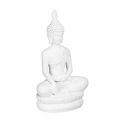 BigBuy Home Figurine Décorative Blanc Buda 19,2 x 12 x 32,5 cm