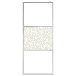 Avis Maison Chic Paroi de douche | Écran de douche | Cloison de douche à l'italienne à verre ESG pierre 115x195 cm -GKD91829