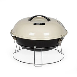 Livoo Barbecue à charbon PORTABLE 34cm Grille de cuisson chromée Type WEBER Revêtement en acier émaillé