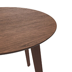 Acheter Rendez Vous Deco Table ronde Réno 4 personnes en bois foncé D100 cm