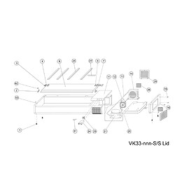 Vitrine Réfrigérée GN1/4 VK33-150 S/S LID - TEFCOLD pas cher