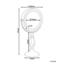 Avis Beliani Miroir de table LED MAURY Rose doré