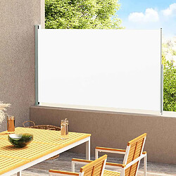 vidaXL Auvent latéral rétractable de patio 180x300 cm Crème