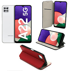 Xeptio Samsung Galaxy A22 5G Etui Housse protection rouge