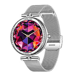 Yonis Montre Connectée Argentée Écran AMOLED