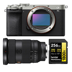 Sony Alpha A7C II Body Agent Boîtier +Sony FE 24-70mm f2.8 GM II (SEL2470GM2) E-Mount+Lexar 256GB Professional 1800x UHS-II SDXC Memory Card