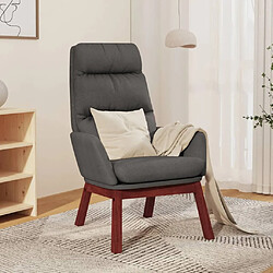 Maison Chic Chaise de relaxation | Fauteuil relax Gris foncé Tissu -GKD78624