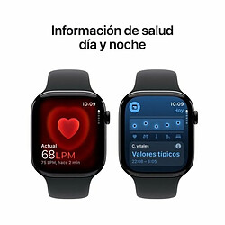 Montre intelligente Apple Series 10 GPS 42mm Noir Ø 46 mm pas cher