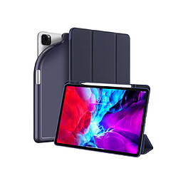 Coquille de protection de type bascule en C04 1pcs avec fente pour stylo étui ipad plate étui en cuir anti-goutte dormant pour iPad Pro 12.9 pouces 2020