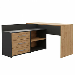 Vivaldi Bureau Dann Chene Artisan Anthracite 120 cm