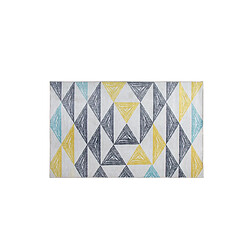 Acheter Beliani Tapis 200 x 140 cm motif triangulaire multicolore KALEN