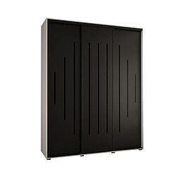 Abiks Meble Armoire Davos 12 À Portes Coulissantes 235,2/190/45 3 Portes