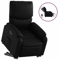 Maison Chic Fauteuil Relax pour salon, Fauteuil inclinable électrique noir similicuir -GKD66429