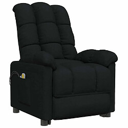 Avis Maison Chic Fauteuil électrique de massage,Fauteuil luxe de relaxation Noir Tissu -MN65658