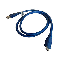 vhbw Câble Data-Chargeur Micro USB 3.0 bleu pour Lenovo Thinkpad 8 LTE 128GB, Medion Akoya S6213T, MD98716 etc. Remplace: Samsung ET-DQ11Y1WEGWW.