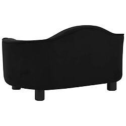 Acheter vidaXL Canapé pour chien Noir 67x47x36 cm Peluche