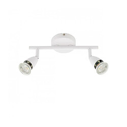 Endon Spot Amalfi 2 ampoules Acier blanc brillant