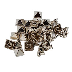 20 Ensembles De Rivets De Goujons Pyramidaux Boutons-pression Bricolage Artisanat En Cuir Argent