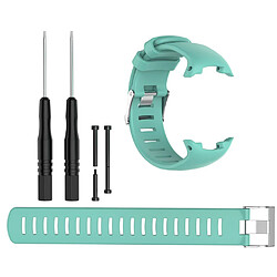 Bracelet en silicone réglable avec outils, cyan pour votre Suunto D4/D4i/D4i Novo Diving