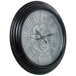 Horloge Murale Alexandra House Living Noir Argenté Acrylique Plastique 58 x 58 x 6 cm