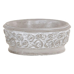 BigBuy Garden Cache-pot Gris Ciment 17 x 17 x 7 cm