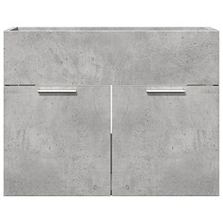 Avis vidaXL Armoire d'évier Gris béton 60x38,5x46 cm Aggloméré