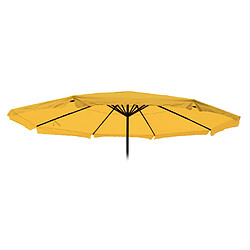 Avis Mendler Toile de rechange pour parasol Meran Pro, parasol de marché gastronomique avec volant Ø 5m, polyester ~ jaune