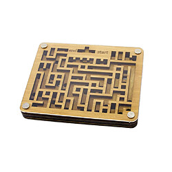 En bois Jeu de Labyrinthe 2 Côtés Puzzle Jeu pour Adultes Ados Enfants Jouets Éducatifs, Cadeaux