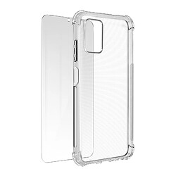 Avizar Pack Protection Samsung Galaxy A03s Coque Souple et Verre Trempé Transparent