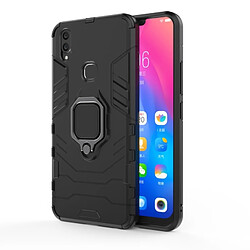 Wewoo Coque Housse de protection antichoc PC + TPU pour Vivo V9, avec support d'anneau magnétique (noir)