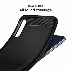 Spigen Sgp Spigen Coque Samsung A50, Coque Galaxy A50 [Rugged Armor] Souple, Fibre de Carbone, Noir Matte, Antichoc, Anti-Rayure, Coque Etui Housse pour Le Samsung Galaxy A50 / A50s / A30S - Noir