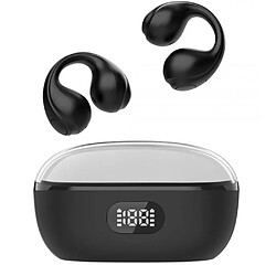 General Écouteurs Bluetooth Écouteurs sans fil Sports Over-Ear Bluetooth 5.2 Écouteurs avec crochets d'oreille 10h Playtime Casque sans fil pour l'entraînement Ipx étanche.(noir)