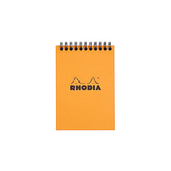 RHODIA Bloc spiralé, format A6, quadrillé 5x5, orange ()