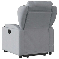 Acheter vidaXL Fauteuil inclinable de massage électrique Gris clair Tissu