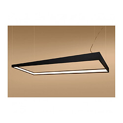 Luminaire Center Plafonnier LED intégré Tuula Integrated Aluminium Noir 1 ampoule 150cm pas cher