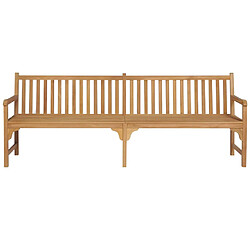 Helloshop26 Banc de jardin meuble de patio d'extérieur terrasse 228 x 62,5 x 90 cm bois de teck solide 02_0011303