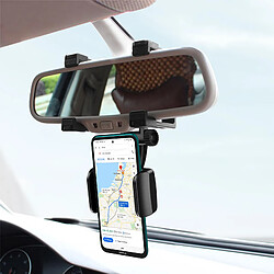 Acheter Avizar Support Voiture Smartphone Fixation sur Rétroviseur Rotatif à 360° Noir