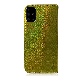 Avis Wewoo Housse Coque Pour Galaxy A51 couleur unie boucle magnétique coloré horizontale étui en cuir PU avec titulaire et fentes cartes et portefeuille et lanière or