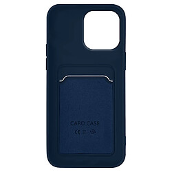 Avizar Coque iPhone 14 Pro Max Silicone Souple Porte-carte bleu