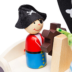 Bigjigs Toys Mini coffret de jeu bateau pirate pas cher